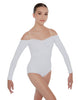 Solid Lycra Off The Shoulder LS Leotard
