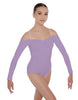 Solid Lycra Off The Shoulder LS Leotard