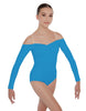 Solid Lycra Off The Shoulder LS Leotard