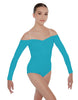 Solid Lycra Off The Shoulder LS Leotard