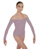 Solid Lycra Off The Shoulder LS Leotard