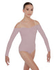 Solid Lycra Off The Shoulder LS Leotard