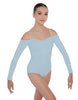 Solid Lycra Off The Shoulder LS Leotard