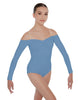 Solid Lycra Off The Shoulder LS Leotard