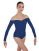 Solid Lycra Off The Shoulder LS Leotard