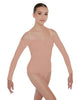 Solid Lycra Off The Shoulder LS Leotard