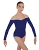 Solid Lycra Off The Shoulder LS Leotard