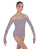 Solid Lycra Off The Shoulder LS Leotard