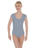 Solid Lycra Cap Sleeve Scoop Neck Open Back Leotard