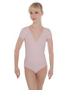 Solid Lycra Cap Sleeve Crossover Leotard