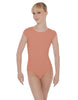 Solid Lycra Cap Sleeve Open Bow Back Leotard