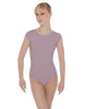 Solid Lycra Cap Sleeve Open Bow Back Leotard