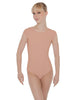 Solid Lycra Cap Sleeve Open Bow Back Leotard