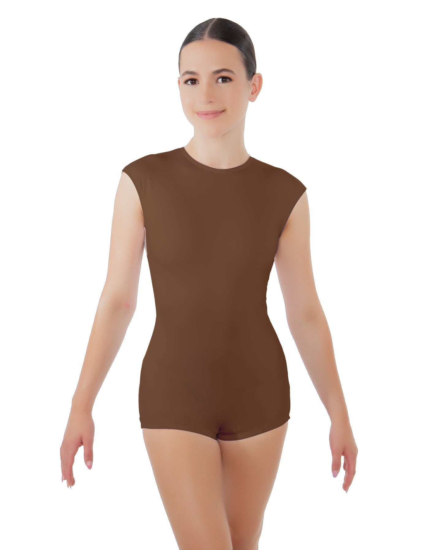 Solid Lycra Sleeveless Triangle Back Biketard