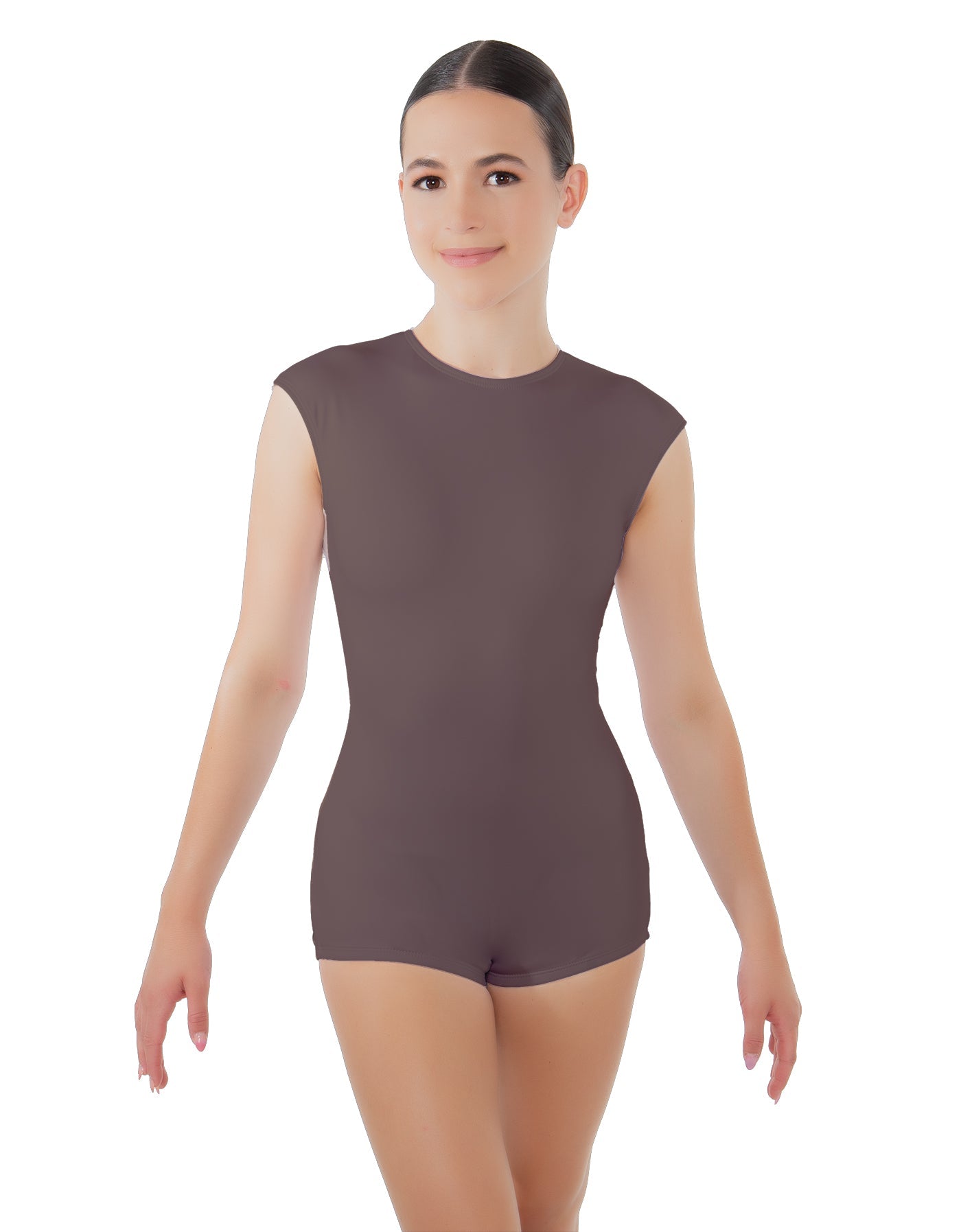 Solid Lycra Sleeveless Triangle Back Biketard