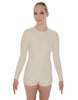 Solid Lycra LS Biketard Keyhole Back
