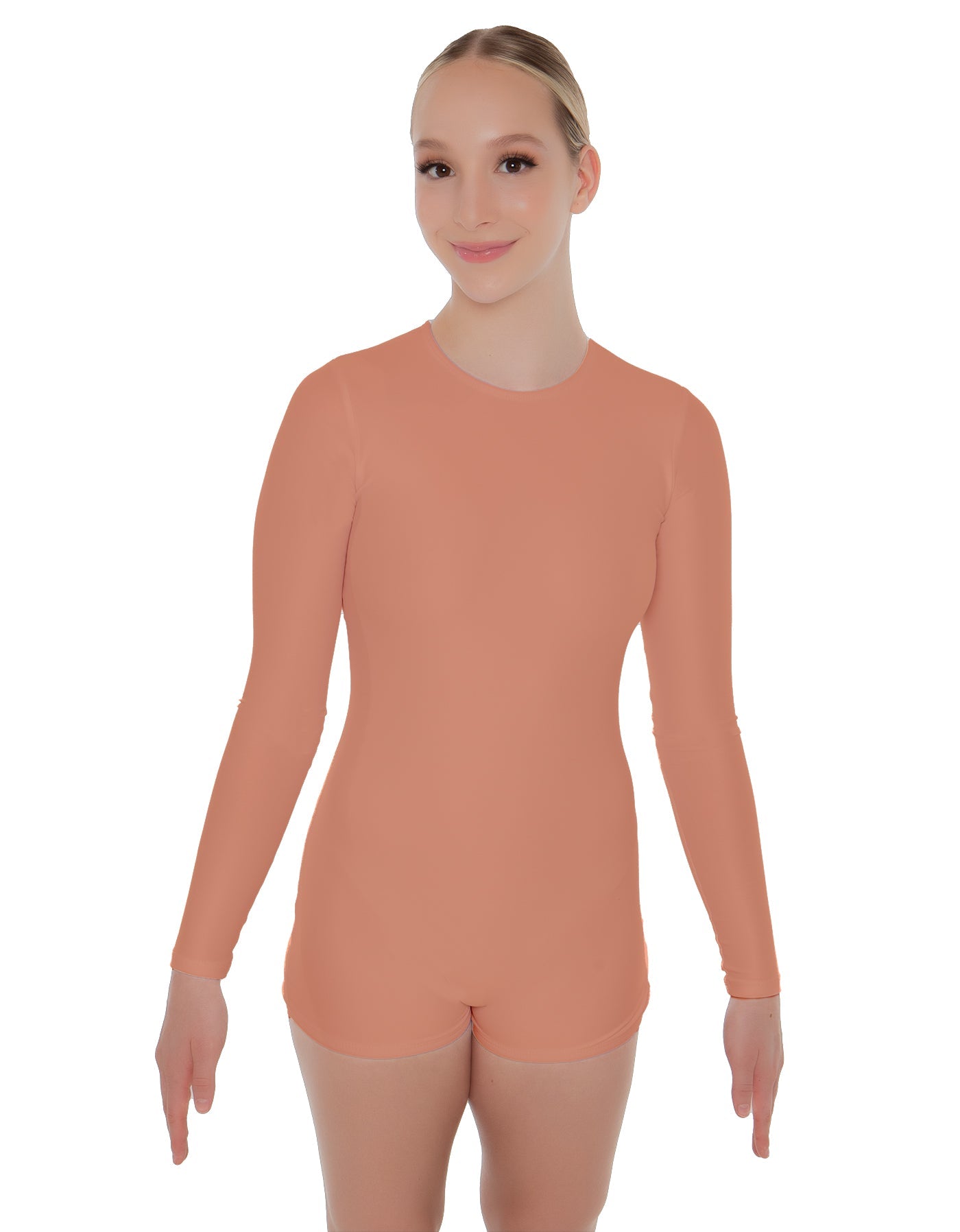 Solid Lycra LS Biketard Keyhole Back