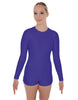 Solid Lycra LS Biketard Keyhole Back