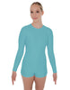 Solid Lycra LS Biketard Keyhole Back