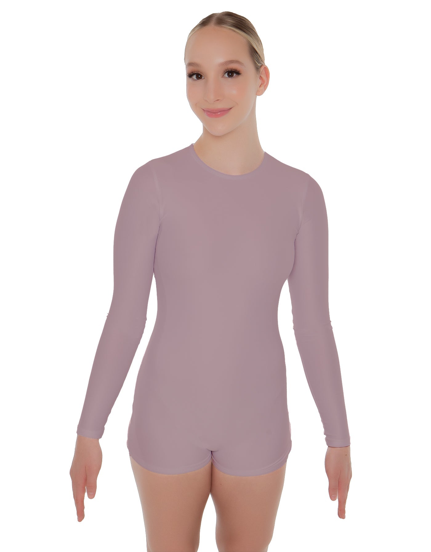 Solid Lycra LS Biketard Keyhole Back