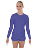 Solid Lycra LS Biketard Keyhole Back