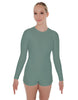 Solid Lycra LS Biketard Keyhole Back