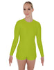 Solid Lycra LS Biketard Keyhole Back