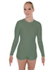 Solid Lycra LS Biketard Keyhole Back