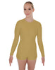Solid Lycra LS Biketard Keyhole Back
