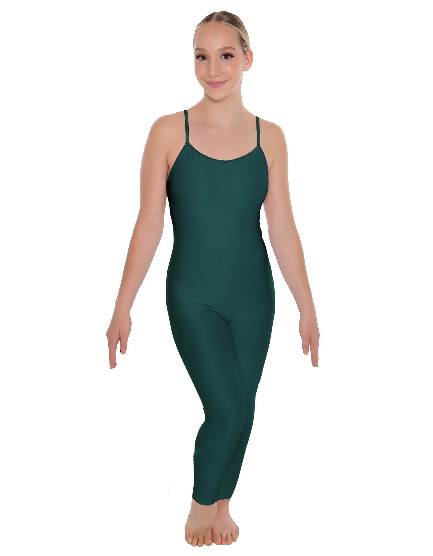 Solid Lycra Cami Unitard