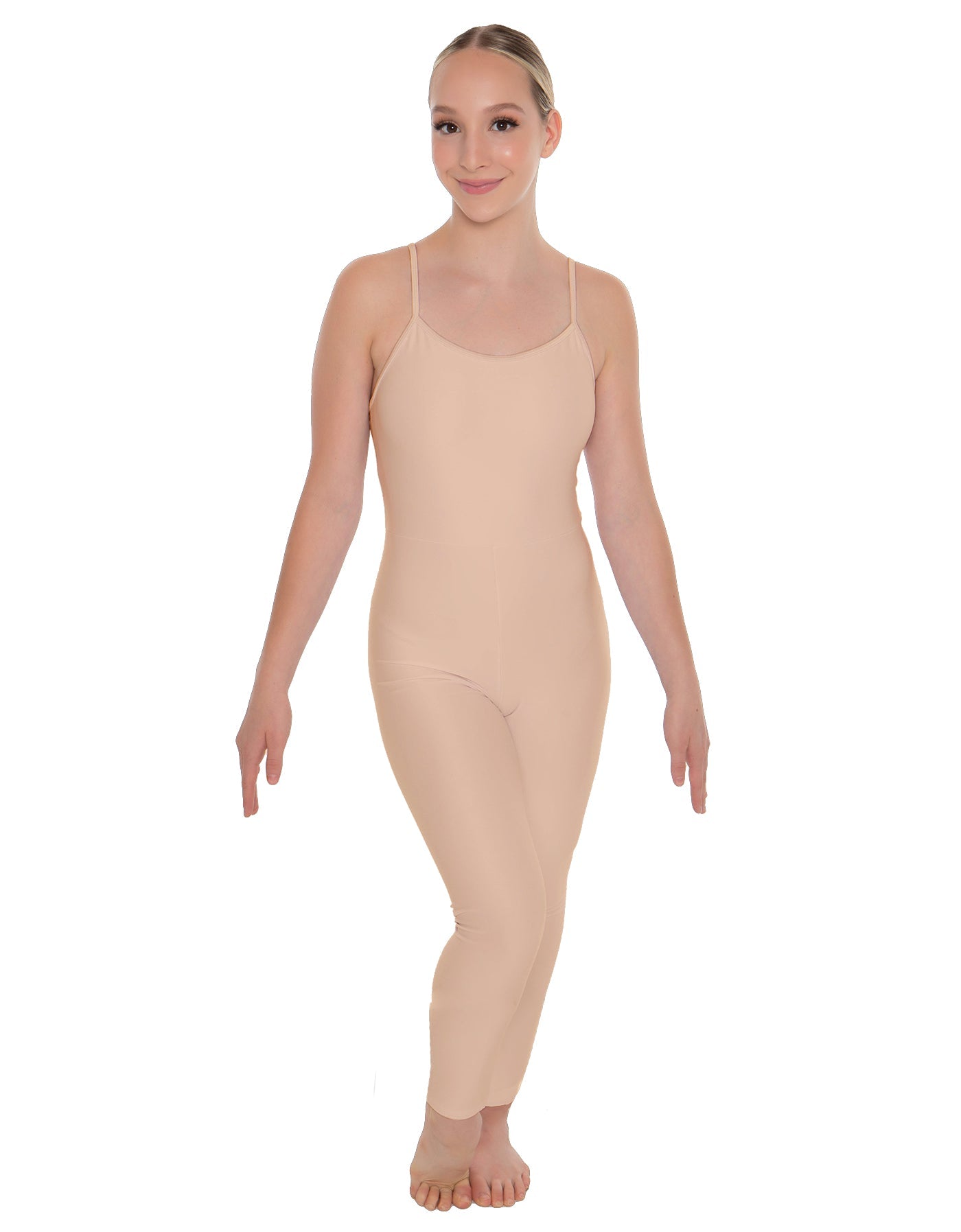 Solid Lycra Cami Unitard