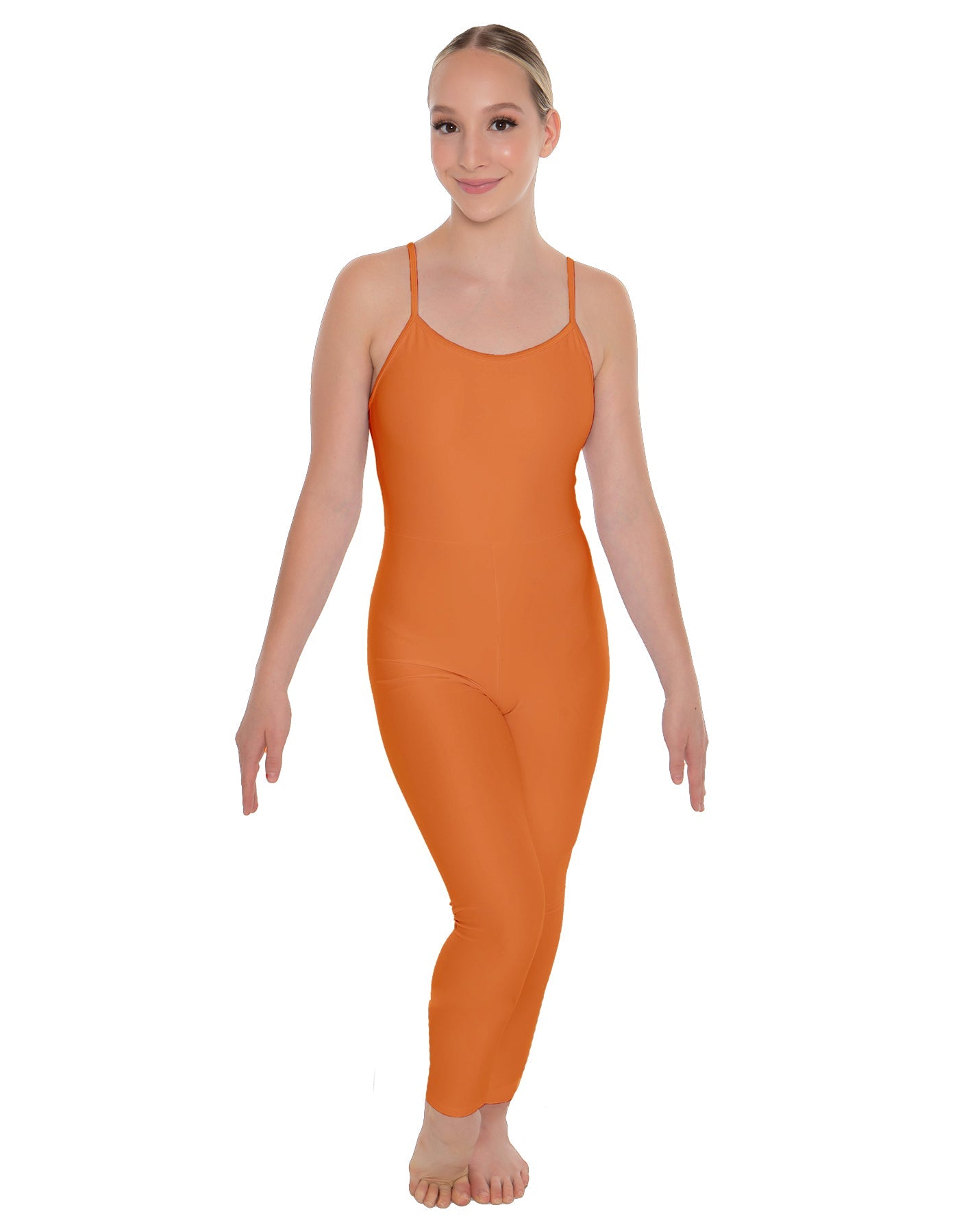 Solid Lycra Cami Unitard