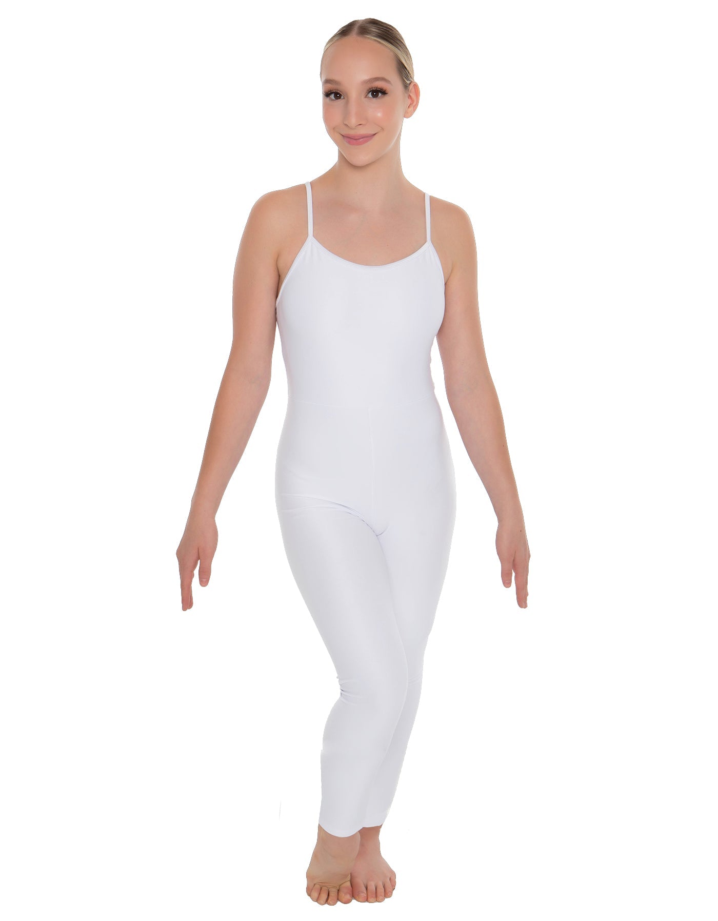 Solid Lycra Cami Unitard
