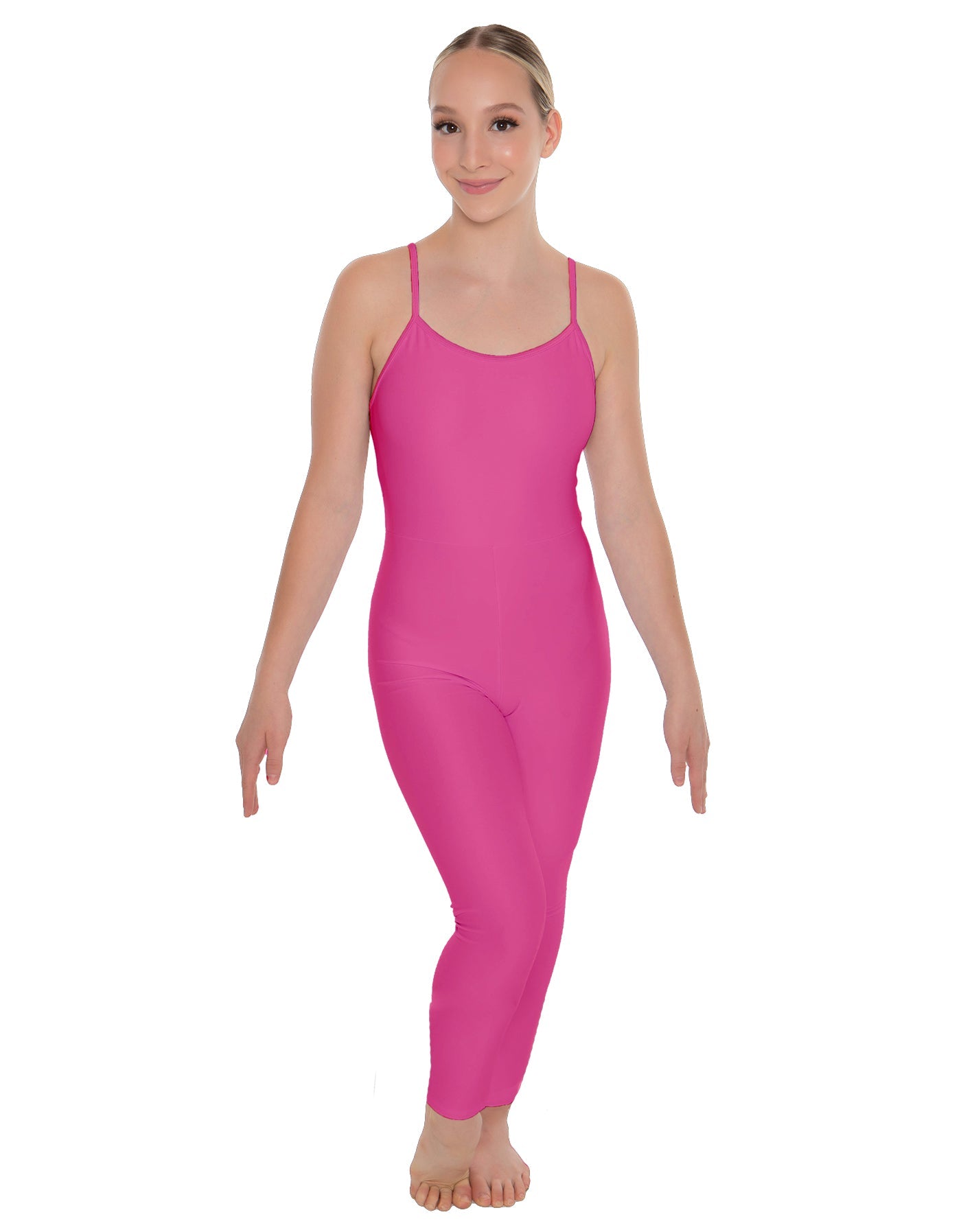 Solid Lycra Cami Unitard