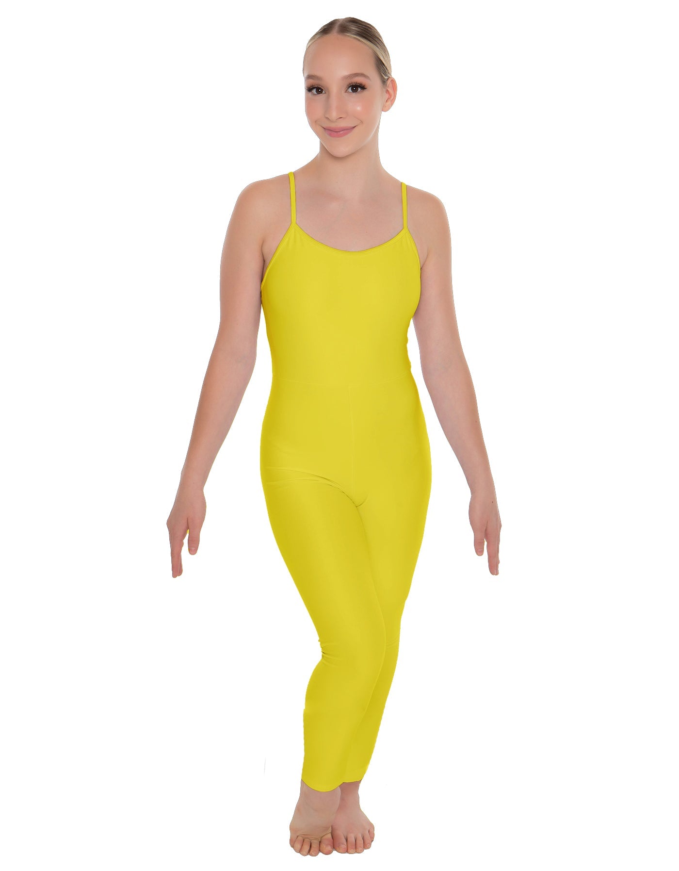 Solid Lycra Cami Unitard