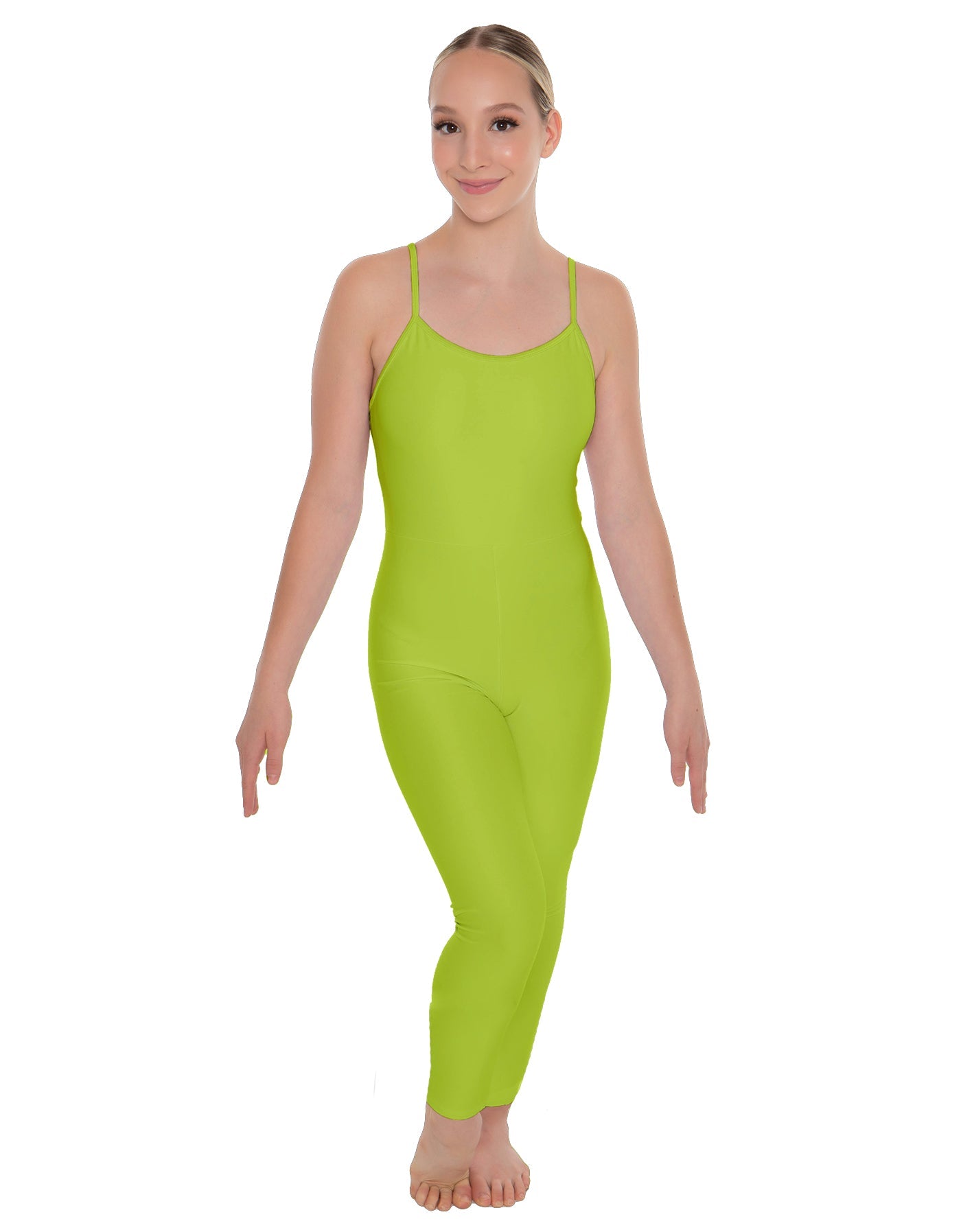 Solid Lycra Cami Unitard