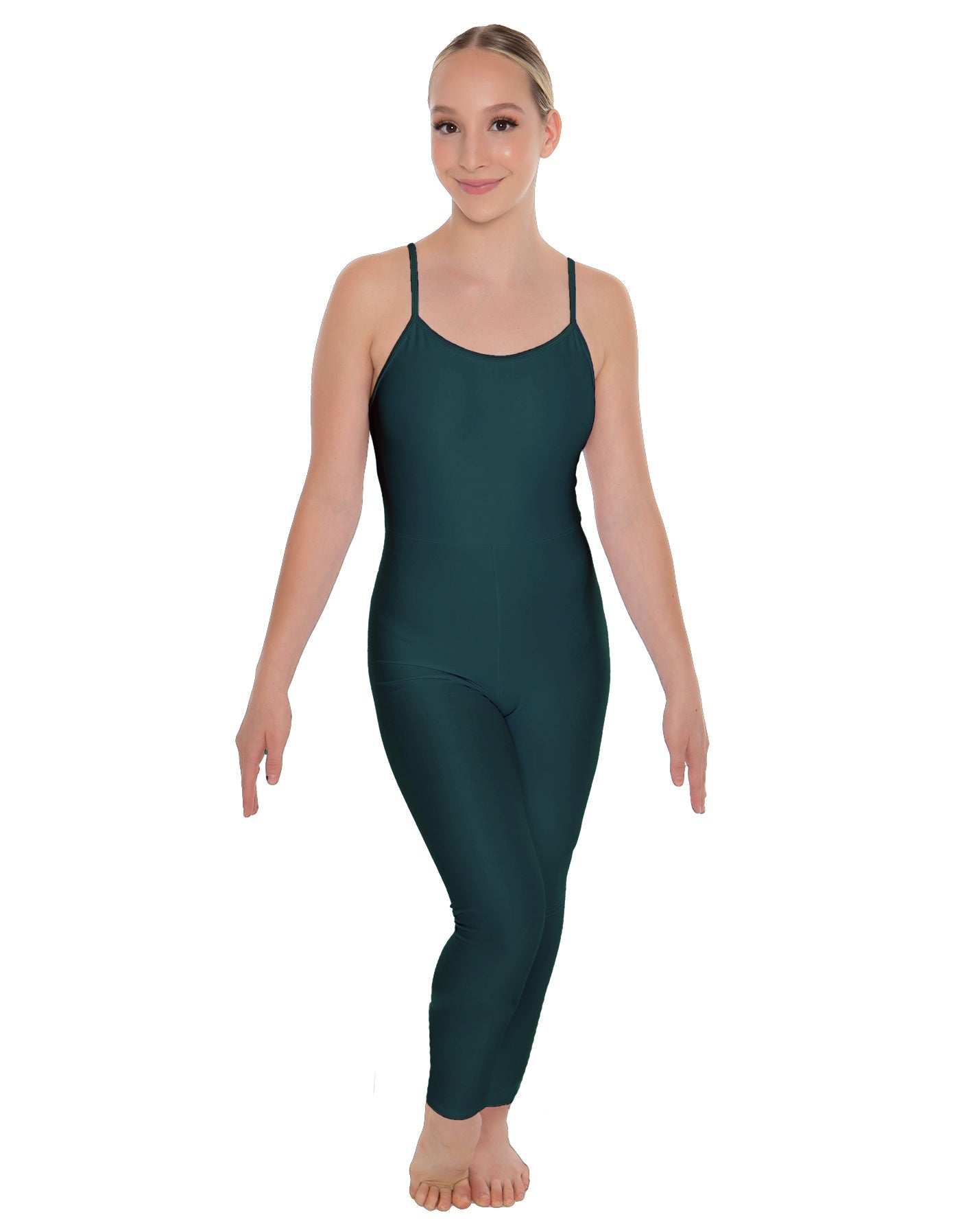 Solid Lycra Cami Unitard