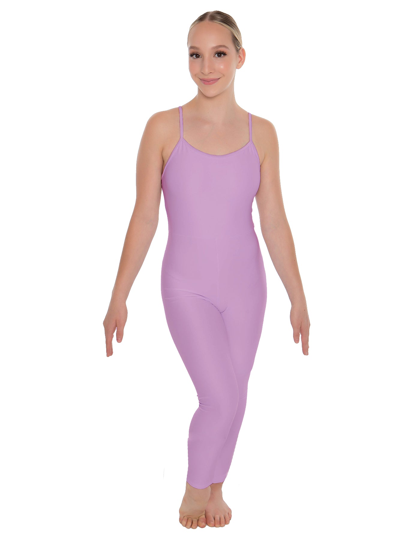 Solid Lycra Cami Unitard