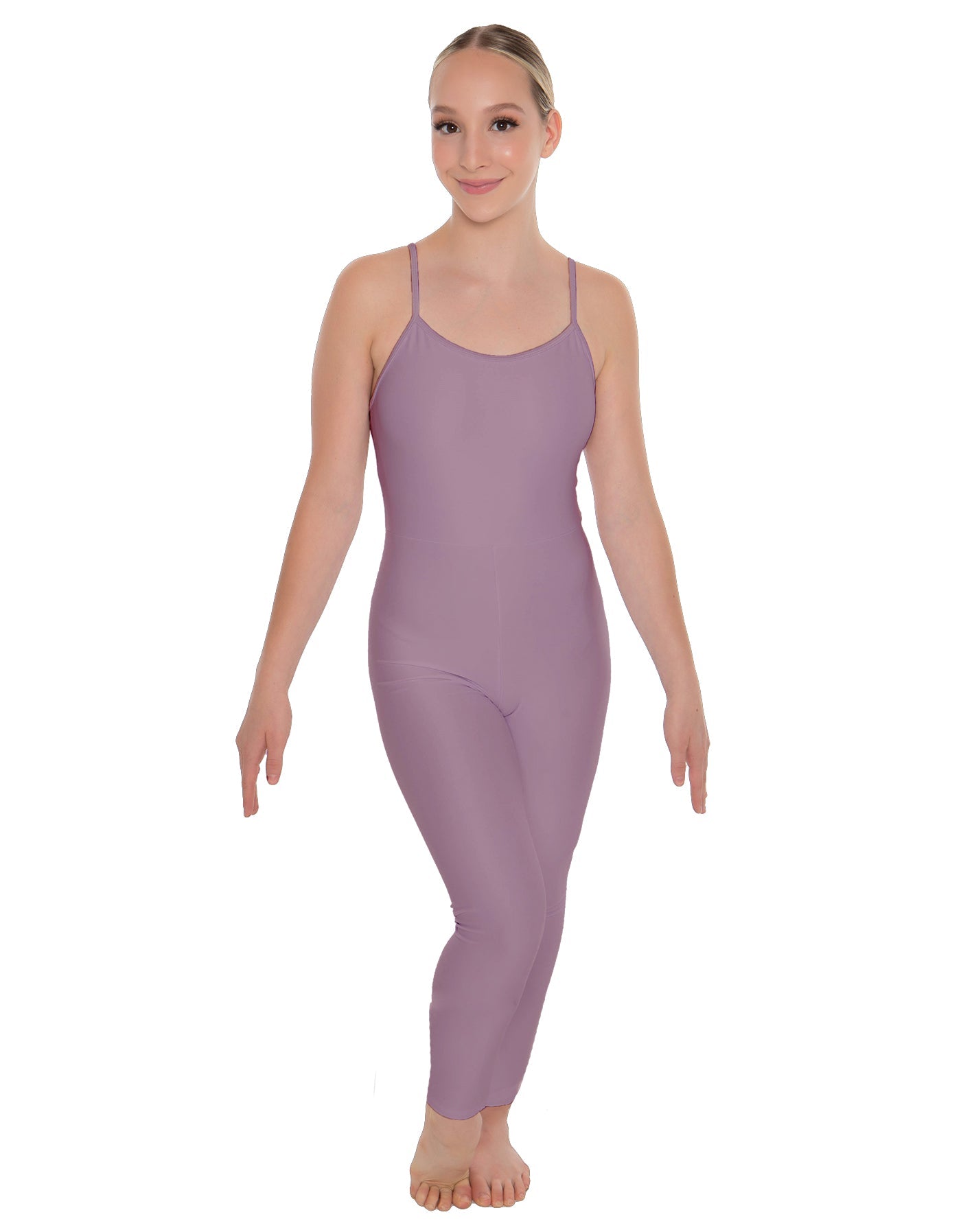 Solid Lycra Cami Unitard