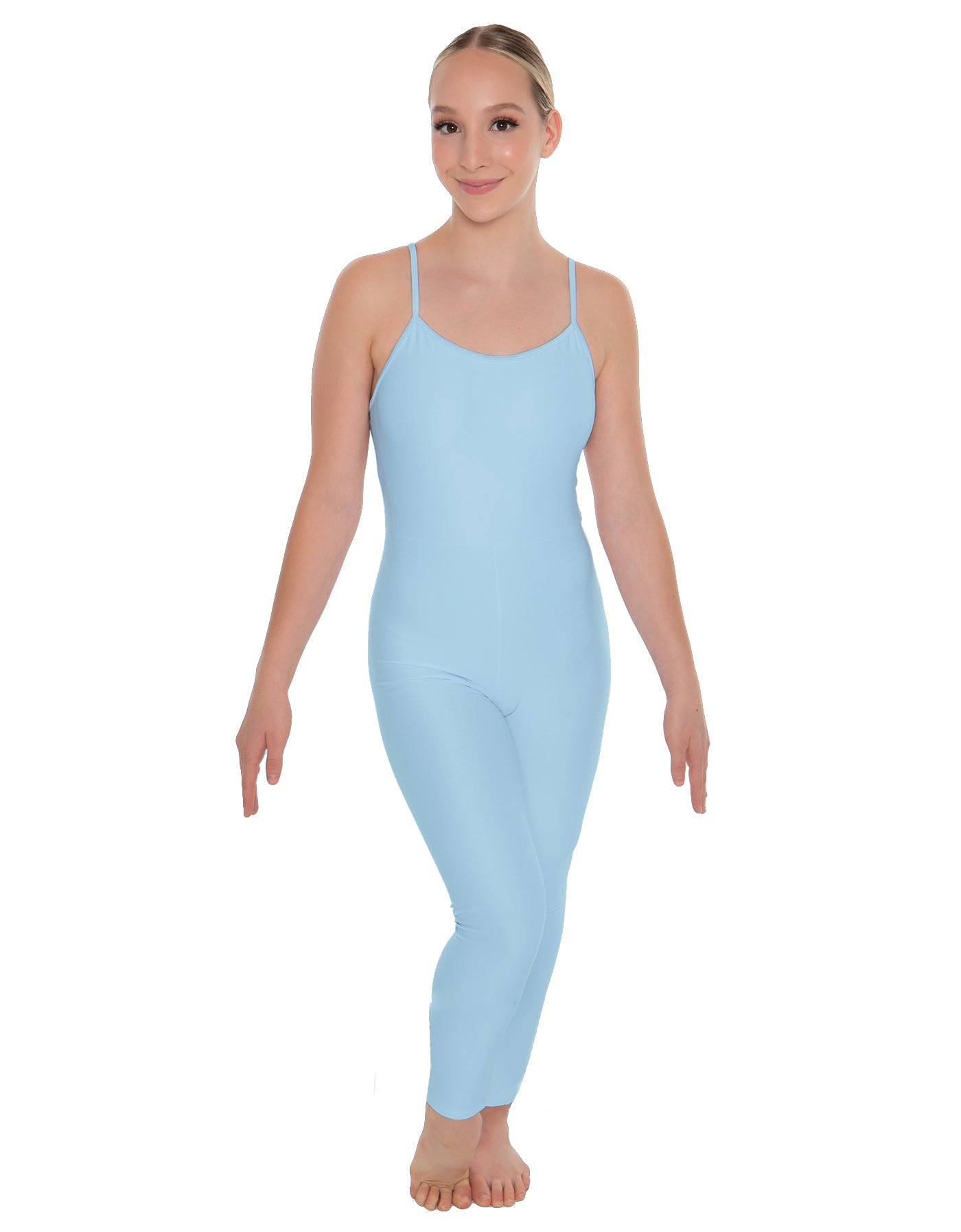 Solid Lycra Cami Unitard