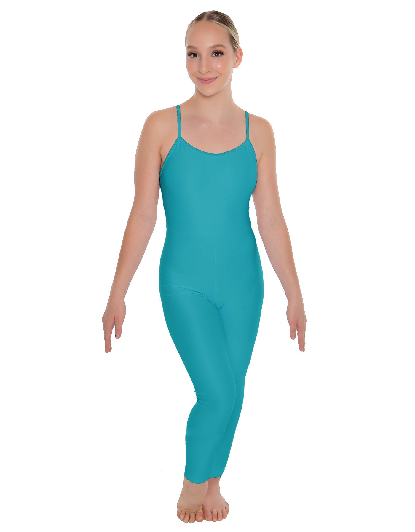 Solid Lycra Cami Unitard