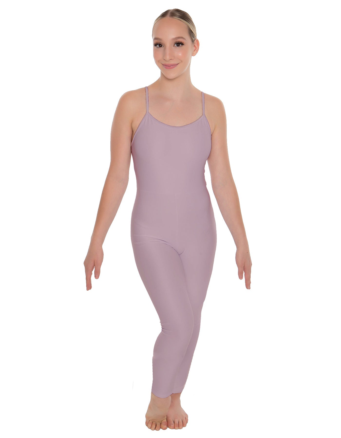 Solid Lycra Cami Unitard