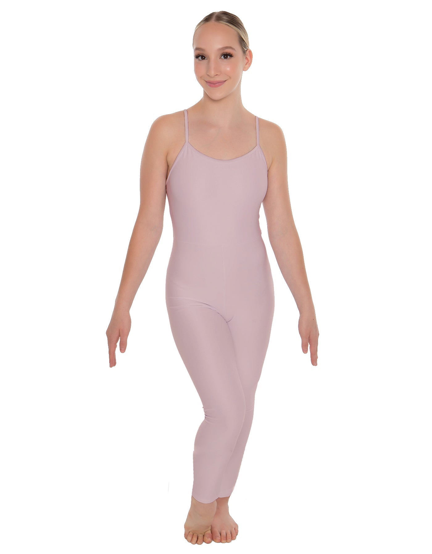 Solid Lycra Cami Unitard