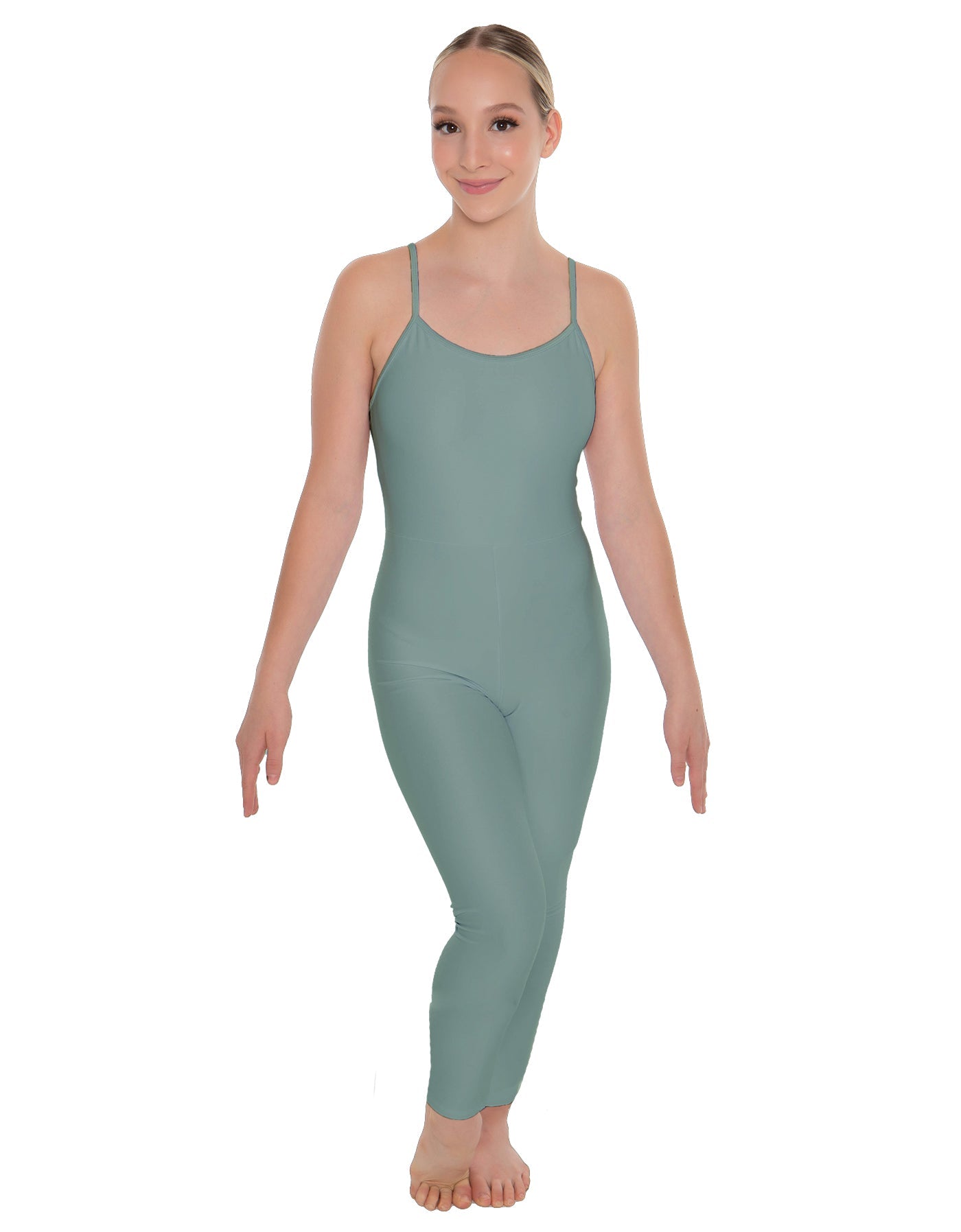 Solid Lycra Cami Unitard