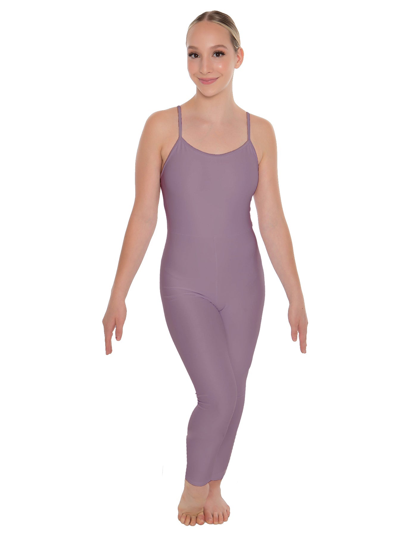 Solid Lycra Cami Unitard