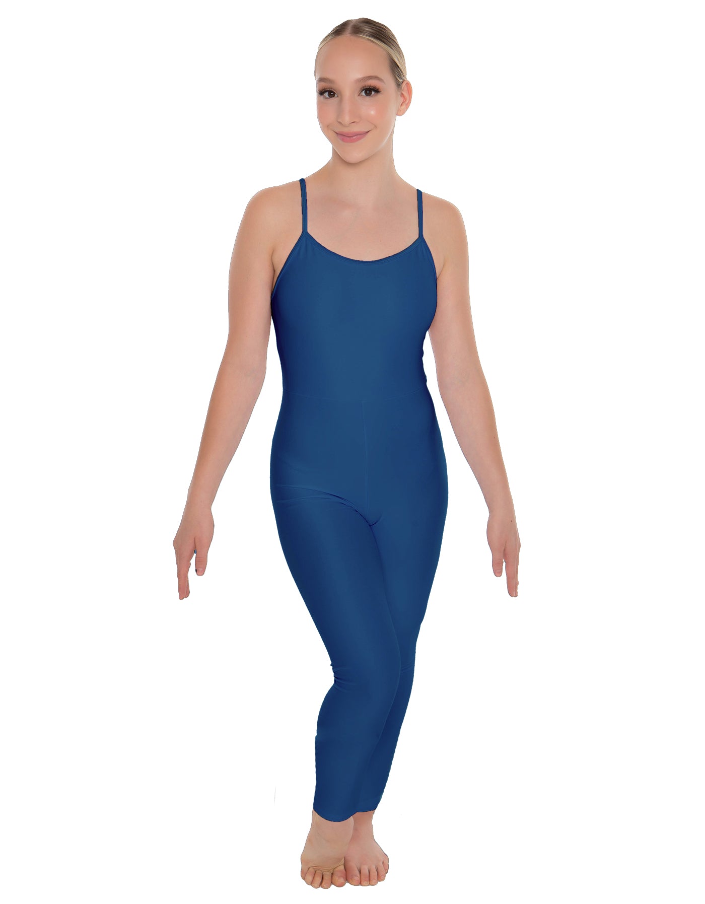 Solid Lycra Cami Unitard