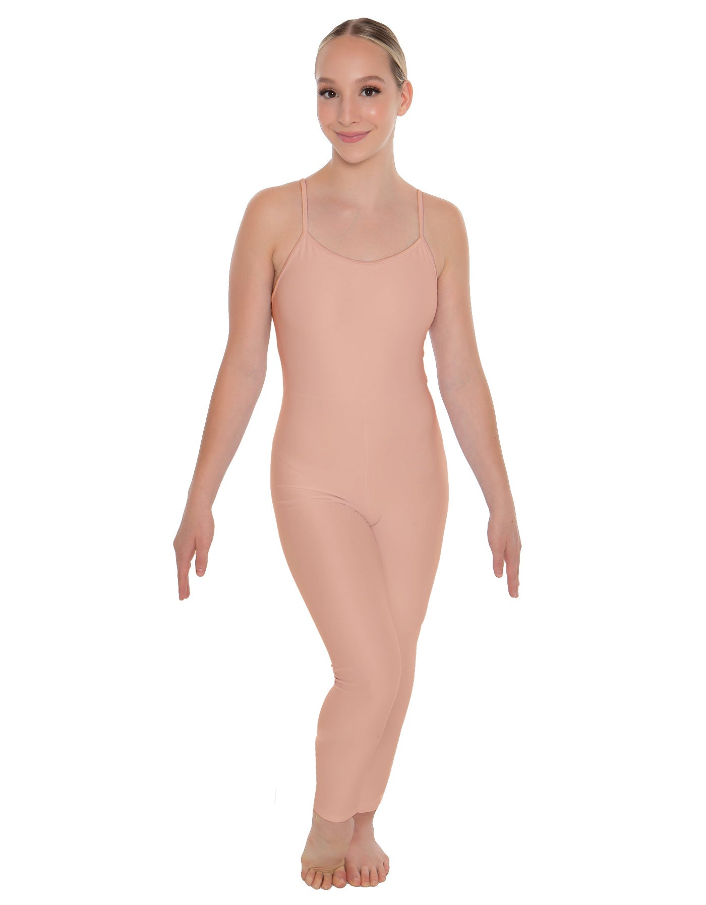 Solid Lycra Cami Unitard