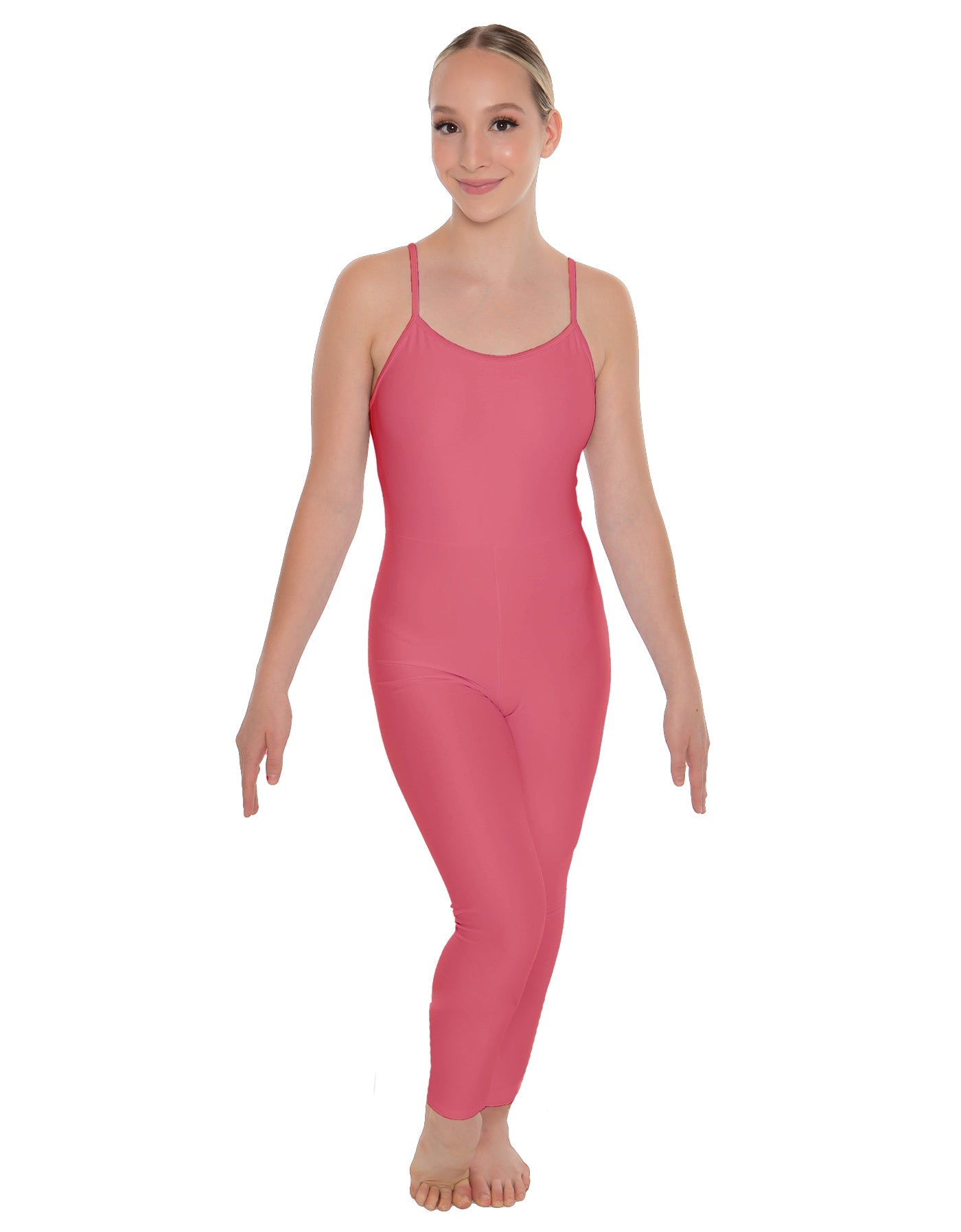 Solid Lycra Cami Unitard