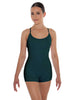 Solid Lycra Racer Strap Tank Biketard