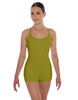 Solid Lycra Racer Strap Tank Biketard